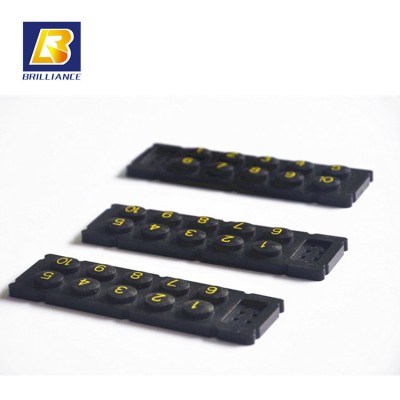 Molded Rubber Products/EPDM/Silicone/NBR/NR/CR/Rubber molding buttons OEM custom plastic parts black plastic rubber